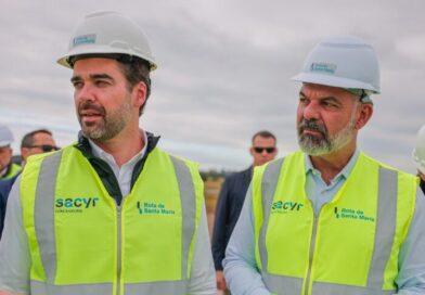 Prefeito Rodrigo Decimo e governador Eduardo Leite acompanham obras de infraestrutura na RSC-287